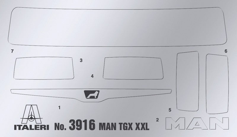 Man Tgx Xxl D38 Kit 1:24 - 3876