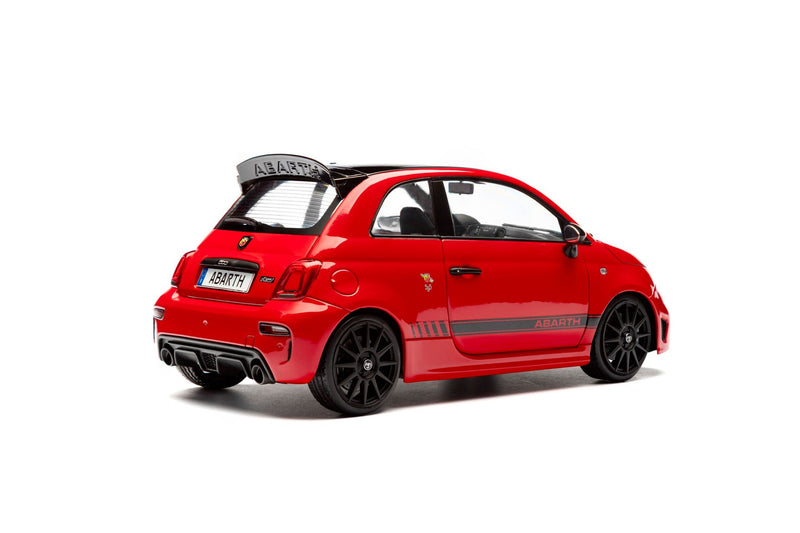 Fiat F595 Abarth 2023 Solido Works Red 1:18-5
