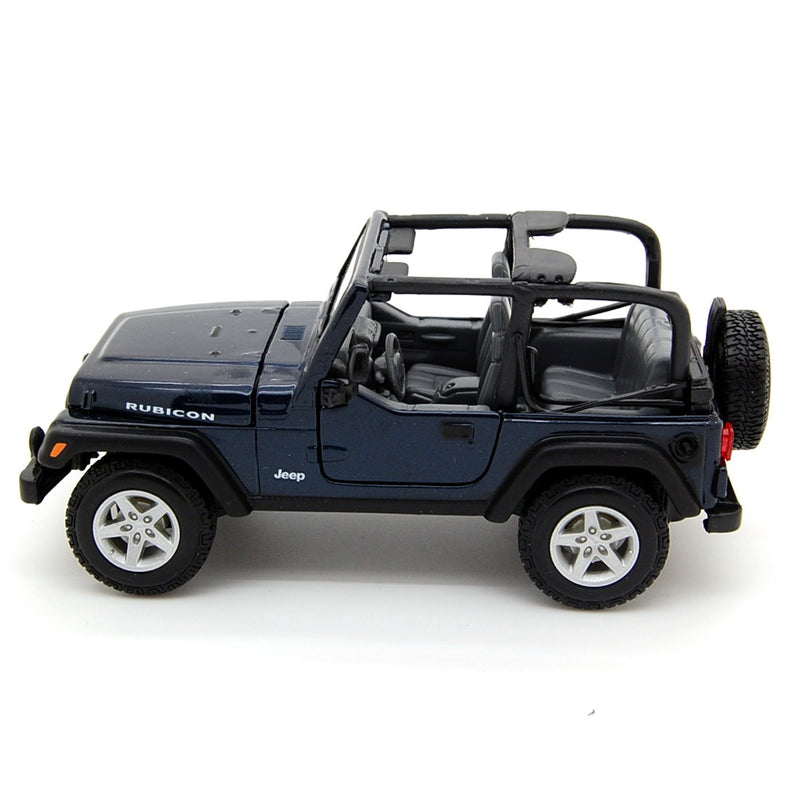 Jeep Wrangler TJ Rubicon Open blue metallic 1:27 - 39243
