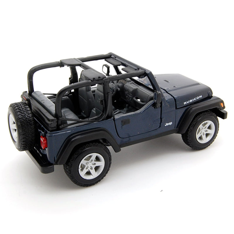 Jeep Wrangler TJ Rubicon Open blue metallic 1:27 - 39246