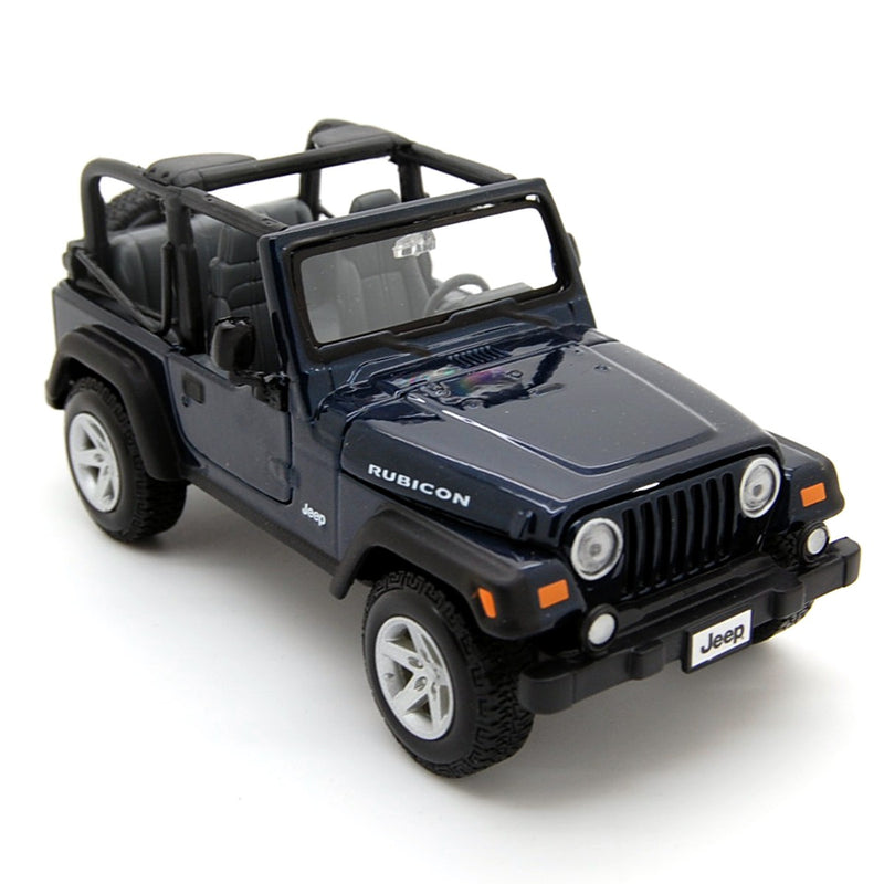 Jeep Wrangler TJ Rubicon Open blue metallic 1:27 - 39248
