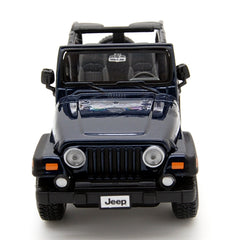 Jeep Wrangler TJ Rubicon Open blue metallic 1:27 - 39249