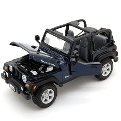 Jeep Wrangler TJ Rubicon Open blue metallic 1:27 - 39250
