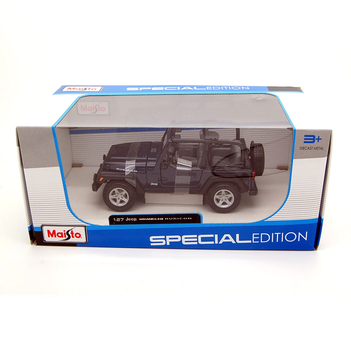 Jeep Wrangler TJ Rubicon Open blue metallic 1:27 - 39251