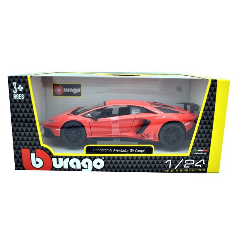 Lamborghini Aventador LP750-4 SV 2015 Red Fluo 1:24 - 39334
