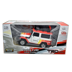 Toyota FJ40 Land Cruiser 1974  off road version with roof rack "Toyota" 1:24 - 39465
