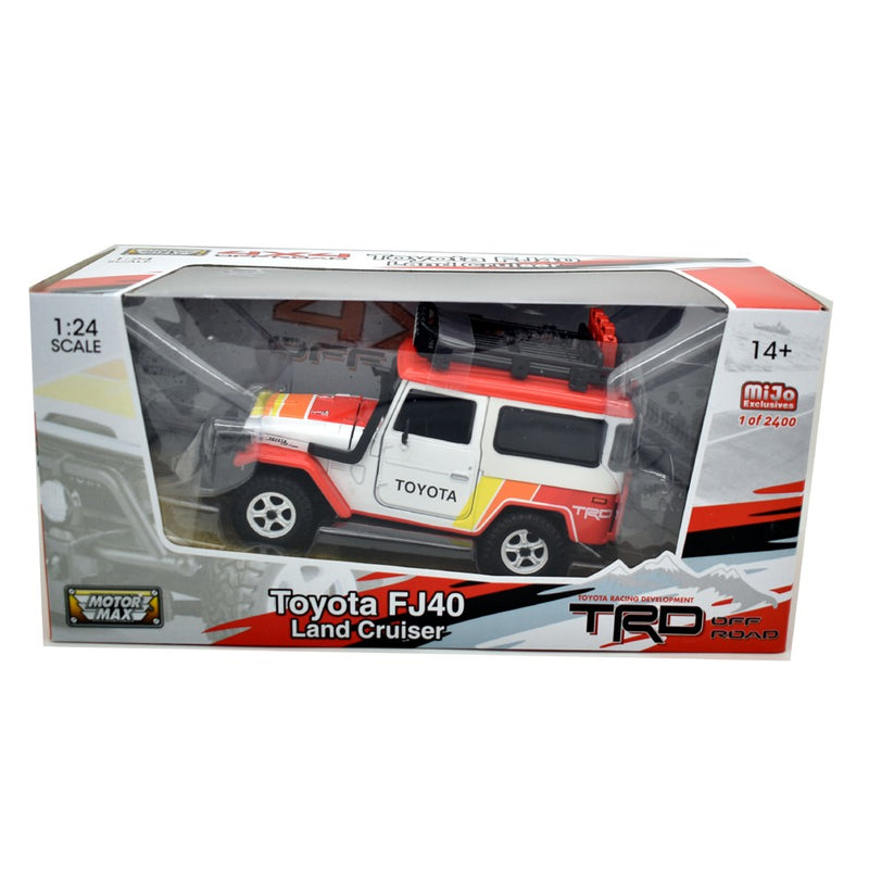 Toyota FJ40 Land Cruiser 1974  off road version with roof rack "Toyota" 1:24 - 39465