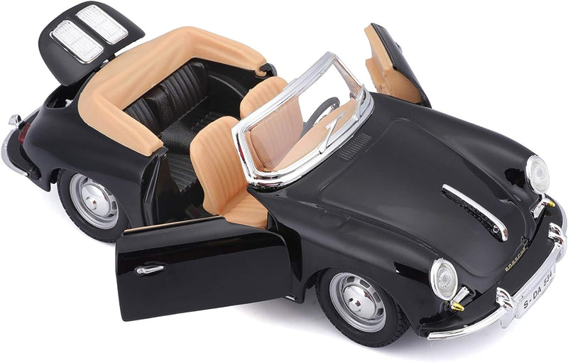 Porsche 356B Cabriolet (1961) Black 1:24-2
