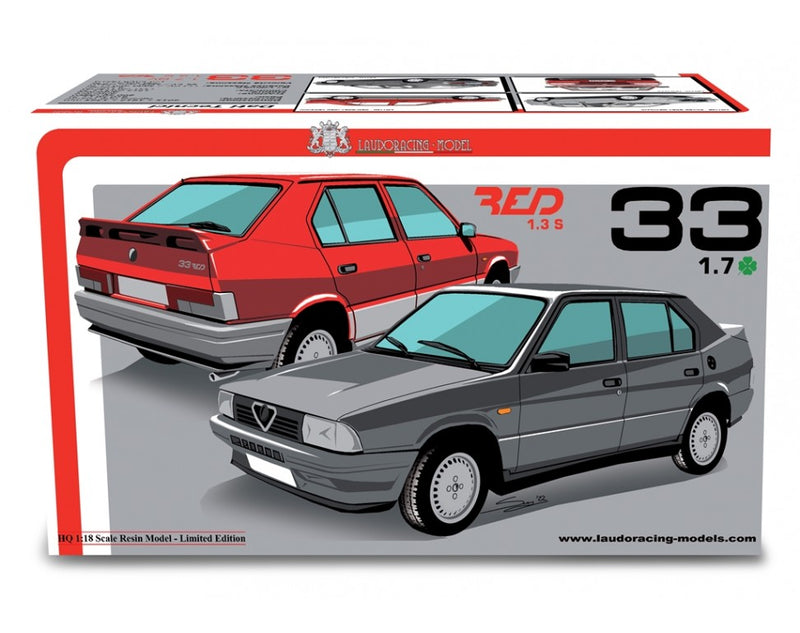Alfa Romeo Alfa 33 1.7 Q.V. 1986 Grigio scuro metallizzato 1:18-19