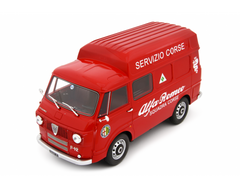 Alfa Romeo F12 Autocarro Tetto Sopralzato 1967 Servizio Corse Rosso 1:18-5