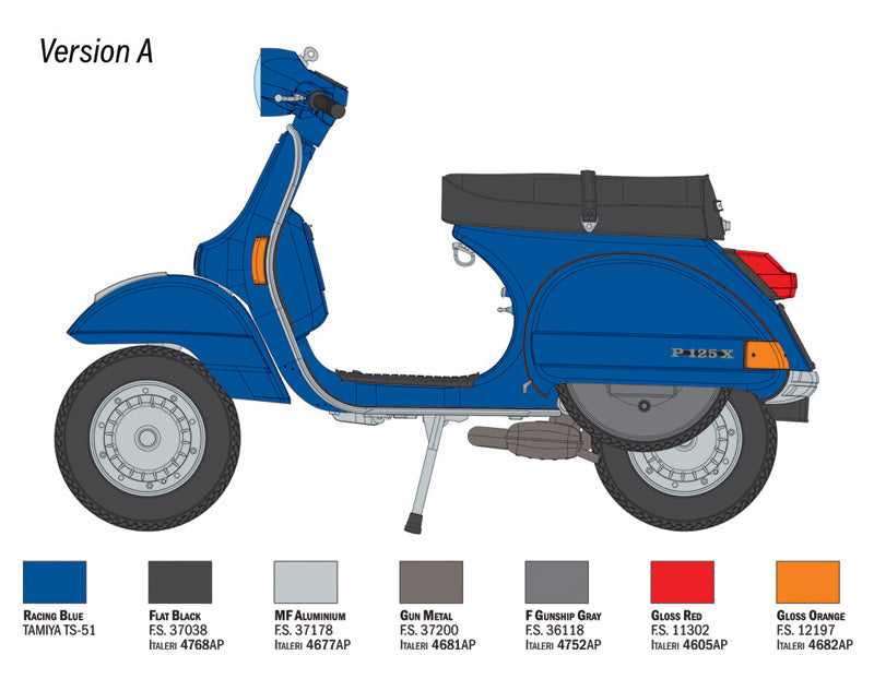 Vespa Piaggio PX 125-150 anno 1978 Kit Italeri 1:9-4