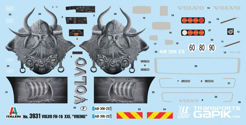Volvo FH16 XXL "Viking" Kit 1:24 - 41269
