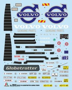 Volvo F16 Globetrotter Canvas Truck with elevator Kit 1:24 - 41345