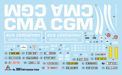 Semirimorchio 40' Container Trailer kit 1:24 - 41376