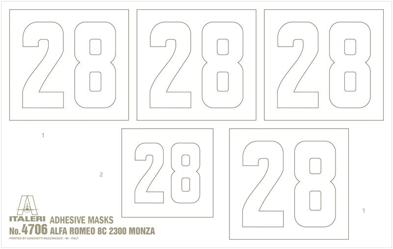 ALFA ROMEO 8C 2300 Monza Tazio Nuvolari  Kit 1:12 - 41499