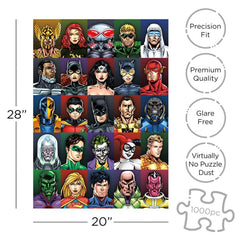 DC Faces collage 1000pz Aquarius - 42465