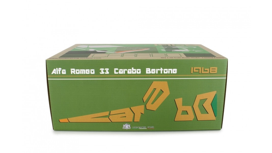Alfa Romeo 33 Bertone Carabo 1967 2° Maquette di stile Arancione 1:18 - 42830