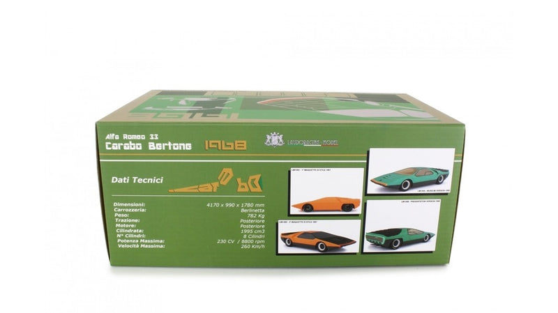 Alfa Romeo 33 Bertone Carabo 1967 2° Maquette di stile Arancione 1:18 - 42841