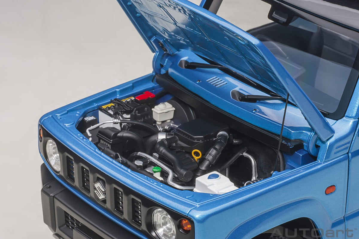 Suzuki Jimny (JB64) RHD 2018 blue metallic - black 1:18-9