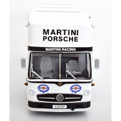 Mercedes O 317 Truck Porsche Transporter Martini Racing White 1:18 - 43100