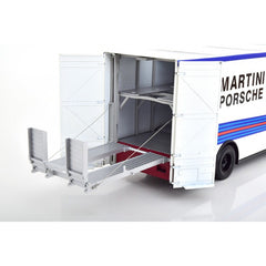Mercedes O 317 Truck Porsche Transporter Martini Racing White 1:18 - 43106