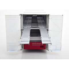 Mercedes O 317 Truck Porsche Transporter Martini Racing White 1:18 - 43107