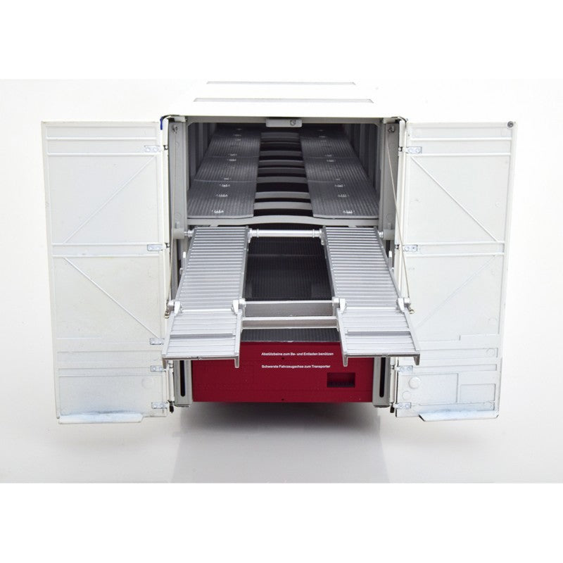 Mercedes O 317 Truck Porsche Transporter Martini Racing White 1:18 - 43107