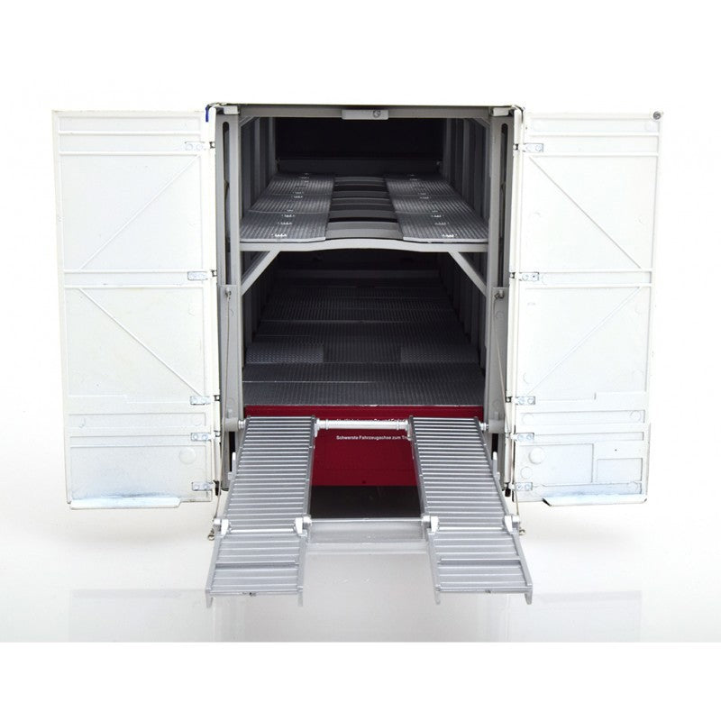 Mercedes O 317 Truck Porsche Transporter Martini Racing White 1:18 - 43108