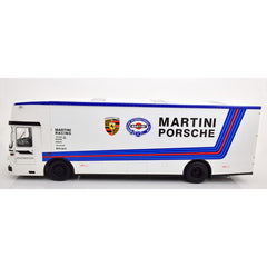 Mercedes O 317 Truck Porsche Transporter Martini Racing White 1:18 - 43111
