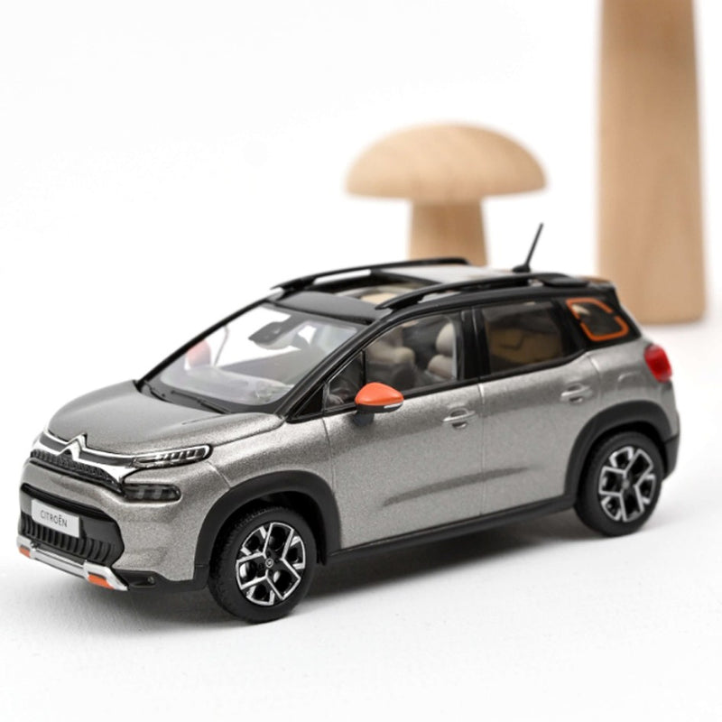 Citroën C3 Aircross 2021 Platinium Grey & Black roof & Orange deco 1:43 - 43776