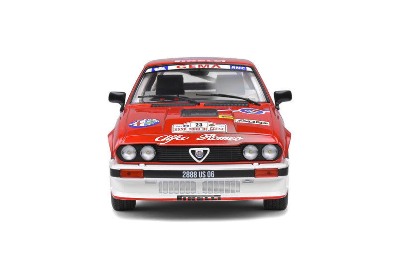 Alfa Romeo Alfetta Gtv6 5° Tour de Corse 1985 Yves Loubet - Jean-Bernard Vieu 1:18 - 43819