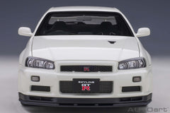 Nissan Skyline GT-R R34 V-spec II White Pearl 1:18 - 44095