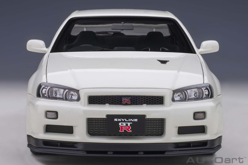 Nissan Skyline GT-R R34 V-spec II White Pearl 1:18 - 44095