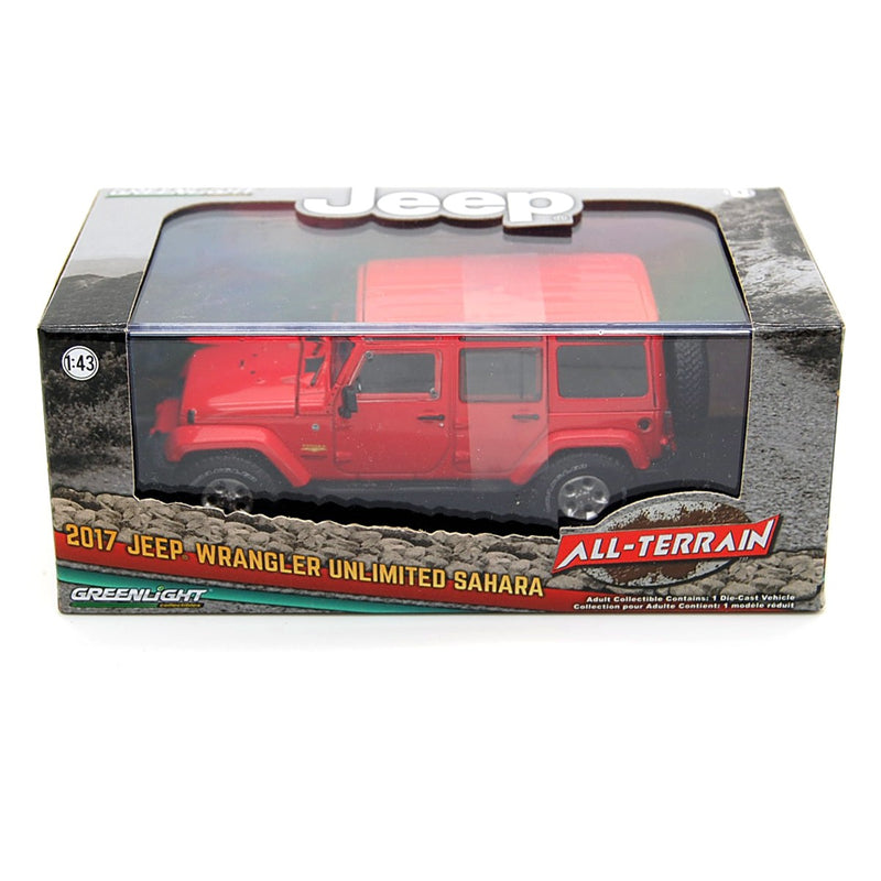 Jeep Wrangler Unlimited Sahara 2017 Colorado Red 1:43 - 44377