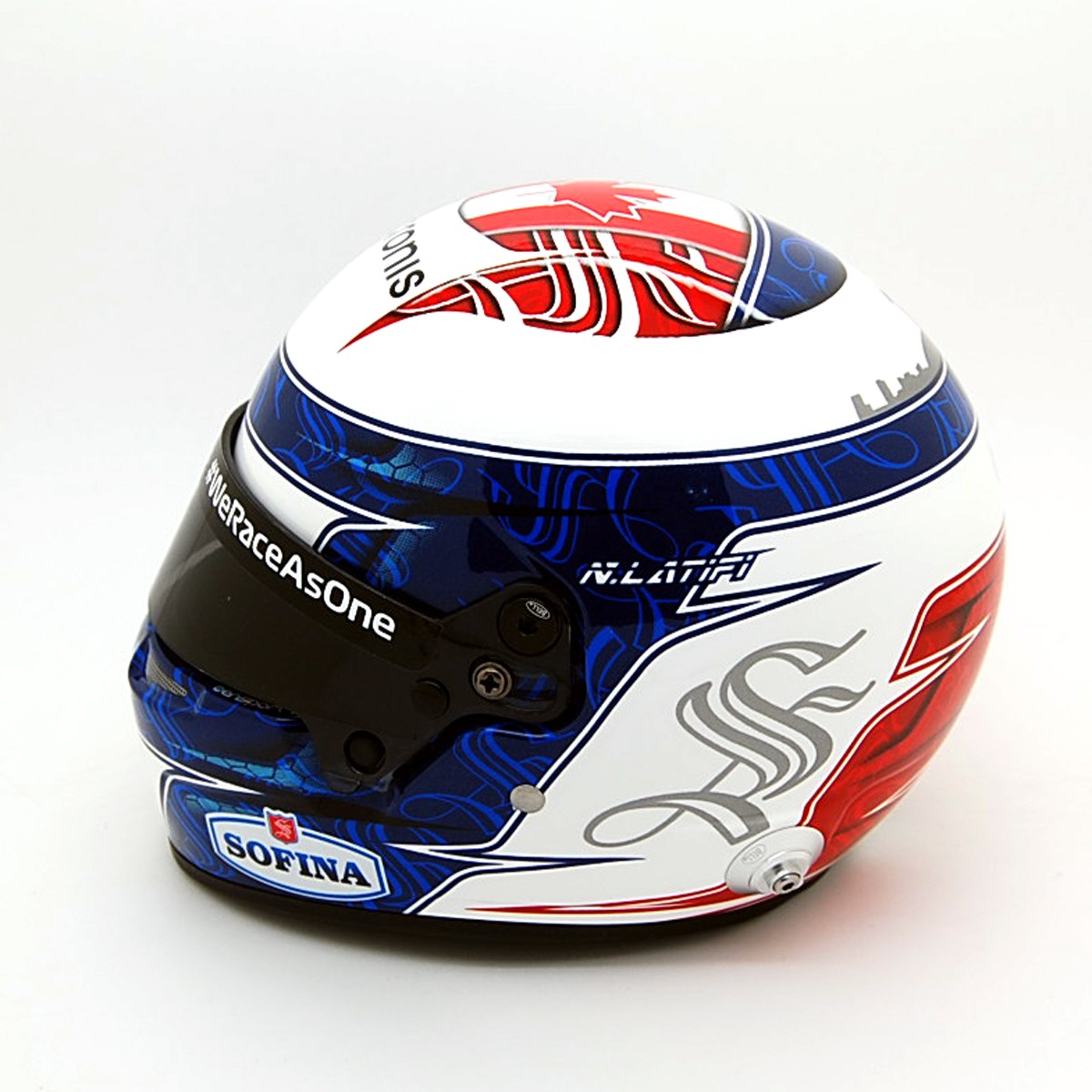 Nicolas Latifi Casco Bell Williams FW43 Formula 1 2021 1:2 - 44656