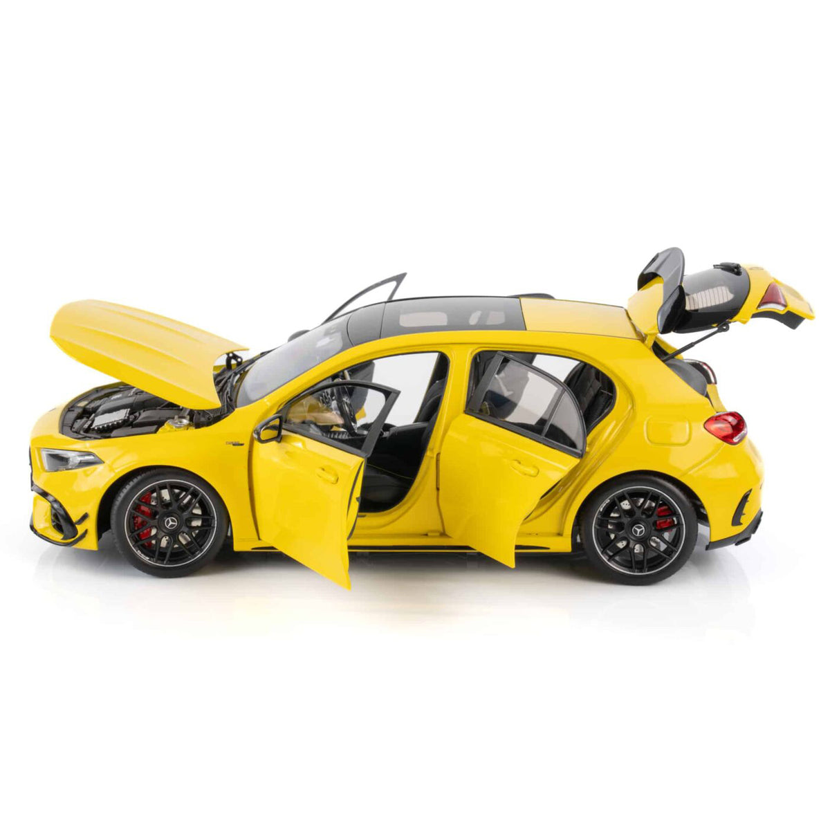 Mercedes-Benz A-Class A45S 2023 4-Matic AMG Sun Yellow 1:18-4