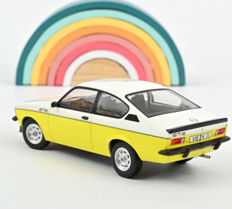 Opel Kadett GT/E 1977 - White & Yellow 1:18 - 44746