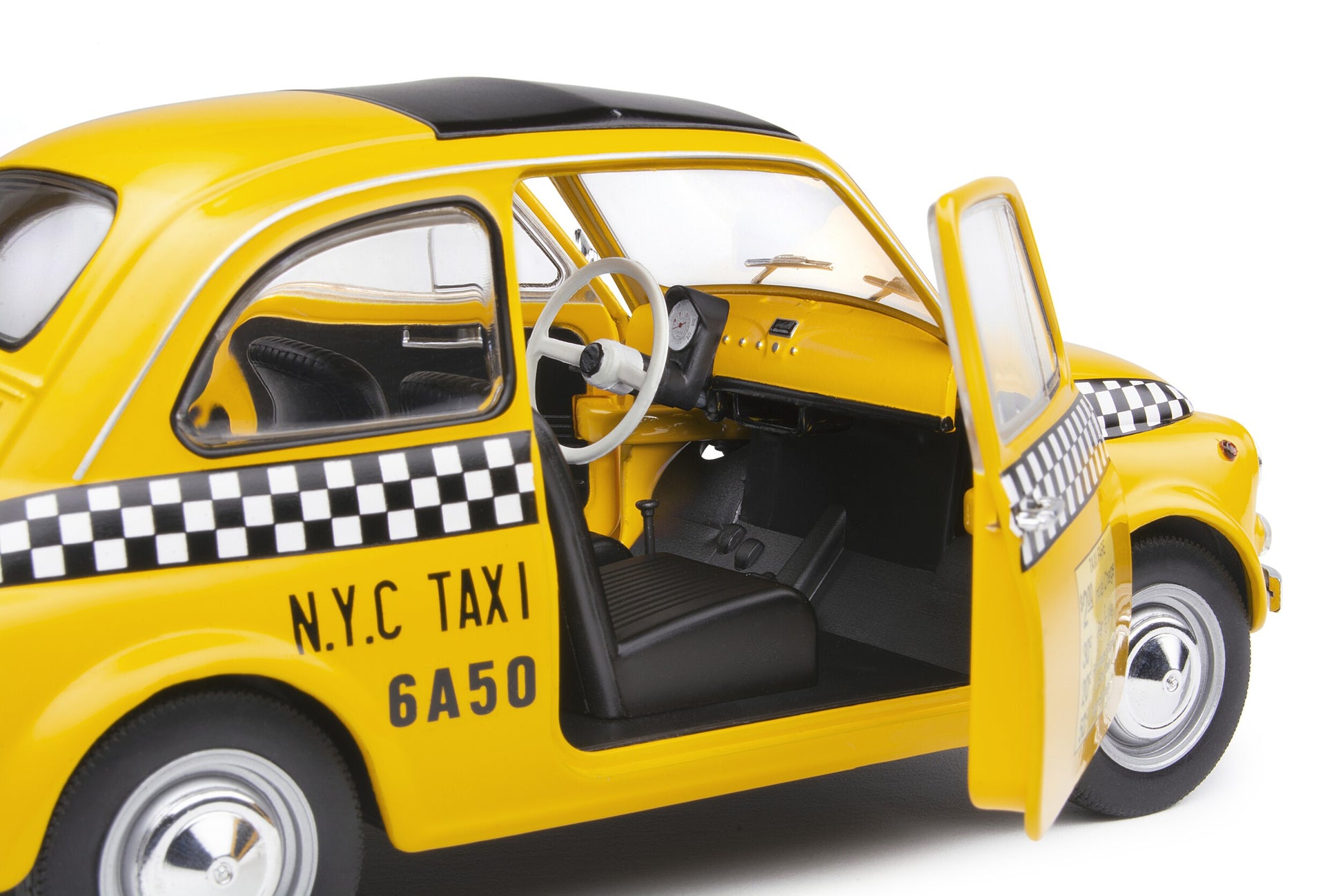 Fiat 500 1965 Taxi NYC Giallo 1:18 - 45182