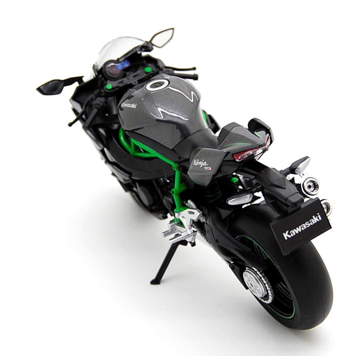 Kawasaki Ninja H2 2015 Black Carbon Green 1:12 - 46266