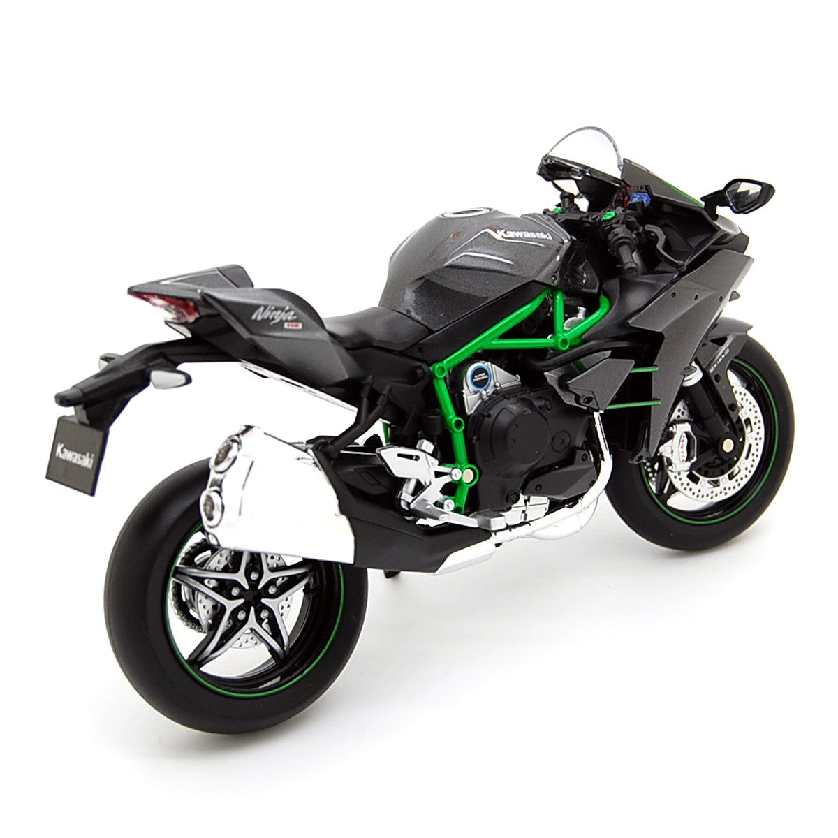 Kawasaki Ninja H2 2015 Black Carbon Green 1:12 - 46267