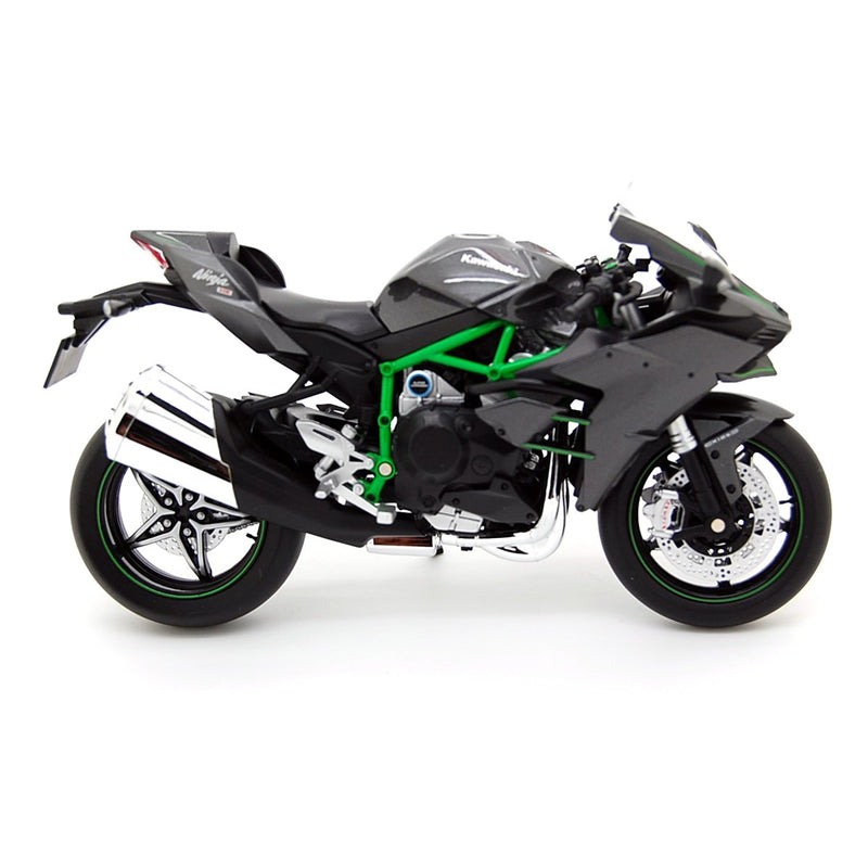 Kawasaki Ninja H2 2015 Black Carbon Green 1:12 - 46268