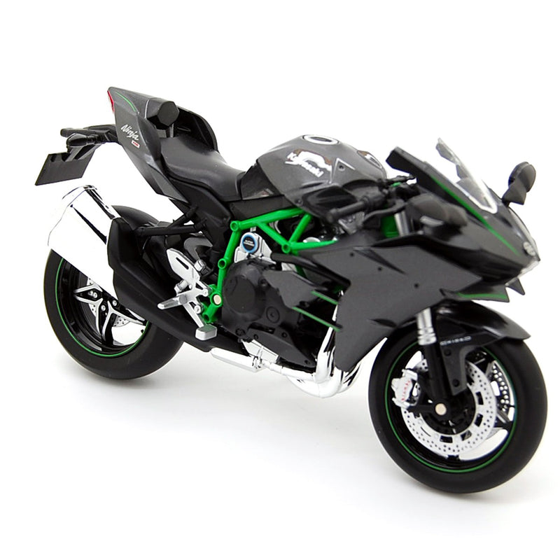 Kawasaki Ninja H2 2015 Black Carbon Green 1:12 - 46269