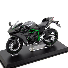 Kawasaki Ninja H2 2015 Black Carbon Green 1:12 - 46273