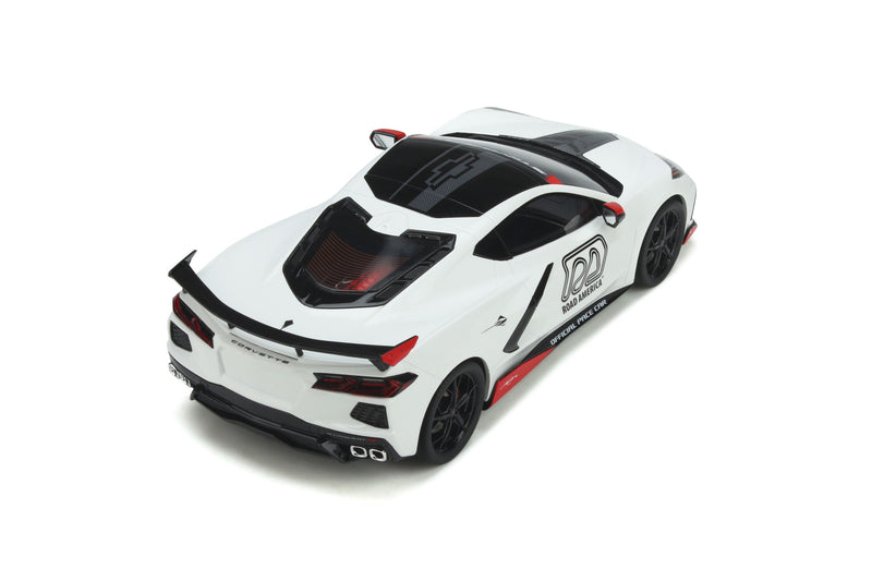 Chevrolet Corvette C8 Pace Car IMSA 2020 Arctic White 1:18 - 47530