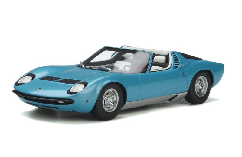 Lamborghini P400 Miura Roadster 1968 Light Blue 1:18 - 48083