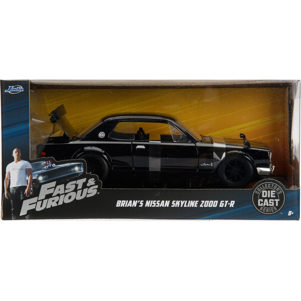 Nissan Skyline 2000 GT-R 1973 "Fast & Furious VI" Brian O'Connor Black 1:24 - 48158