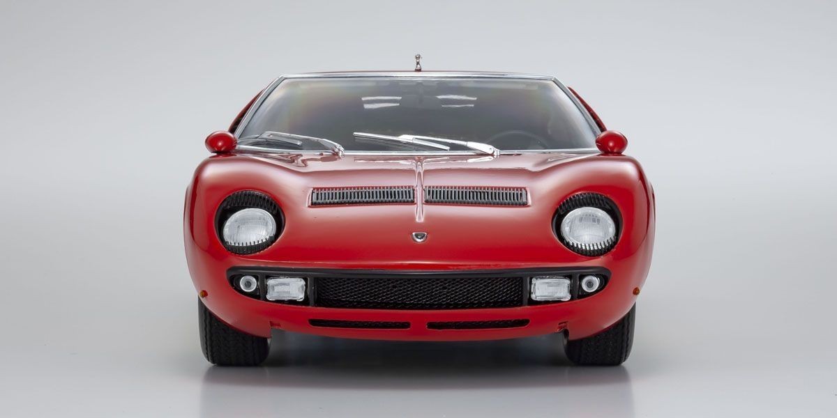 Lamborghini Miura P400S 1969 Red - Gold 1:18 - 48273