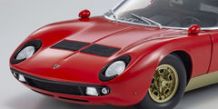 Lamborghini Miura P400S 1969 Red - Gold 1:18 - 48275
