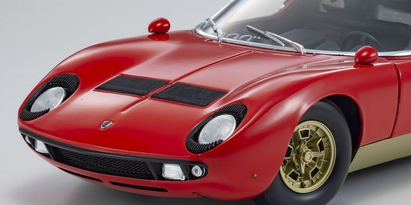 Lamborghini Miura P400S 1969 Red - Gold 1:18 - 48275