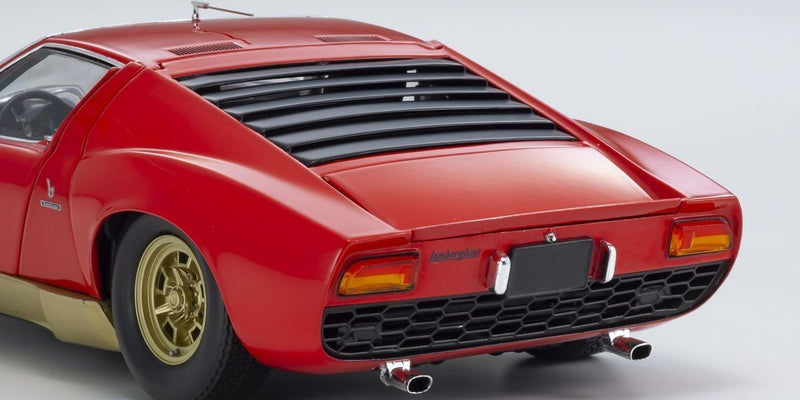 Lamborghini Miura P400S 1969 Red - Gold 1:18 - 48277
